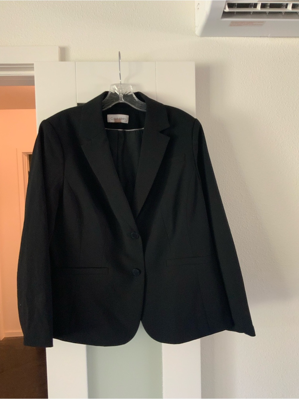 Calvin Klein Black Women's Tailored Blazer Jacket